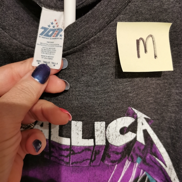 Metallia Purple Puppets t-shirt medium - Picture 3 of 3